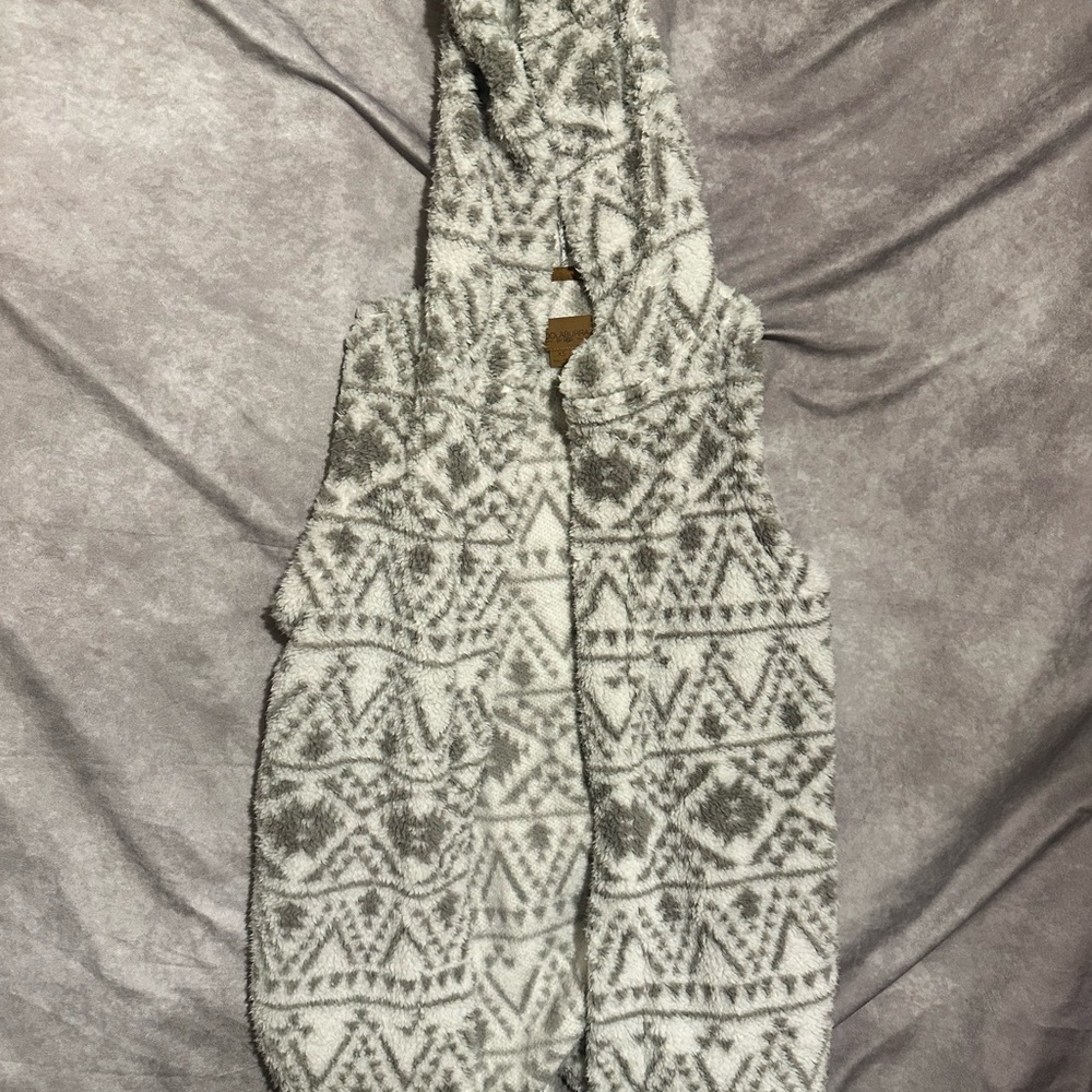 Koolaburra by Ugg Gray and White Hooded Poncho